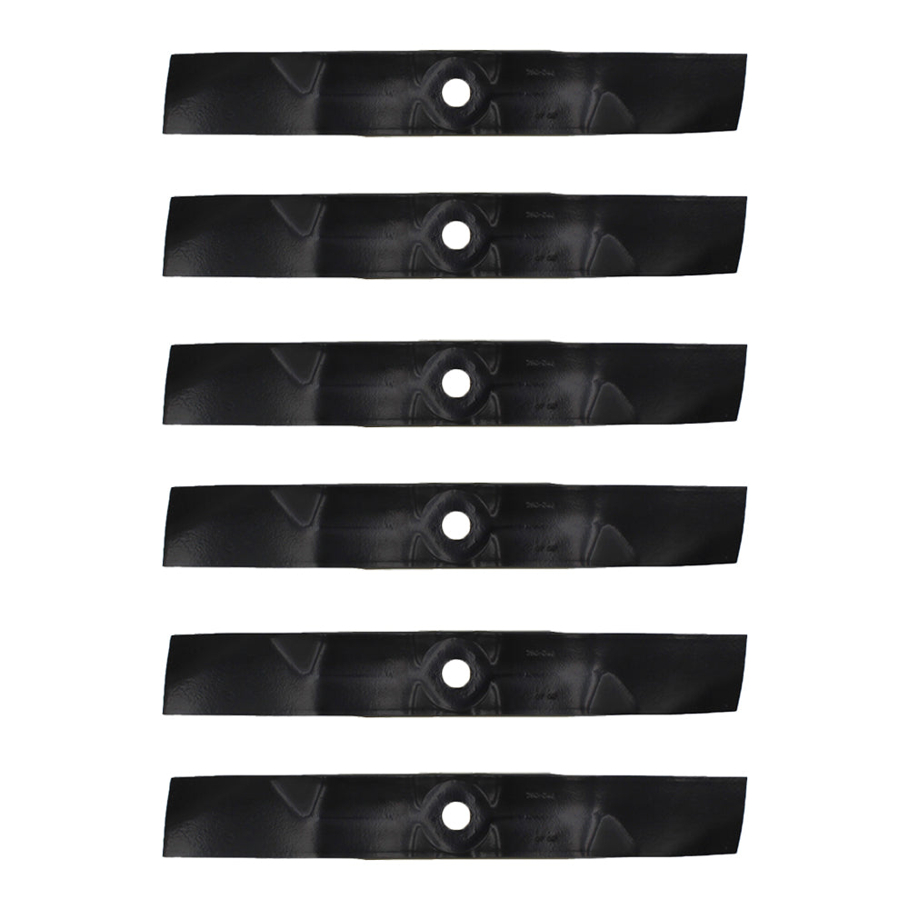 6 PACK Commercial 48" XHT mower blades to fit John DeereM127500 M127673 M145476