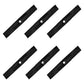 6 REPLACEMENT XHT BLADES Fits John Deere M145476 M127500- Z425 Z435 Z445 48" CUT