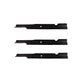 (3) Mower Blades Fits Ferris 61" Cut 61" ICD Sloped Nose Deck 5101755