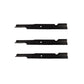 Set of 3 21" x 5/8" Mower Blades Fits Ferris Snapper 5101755