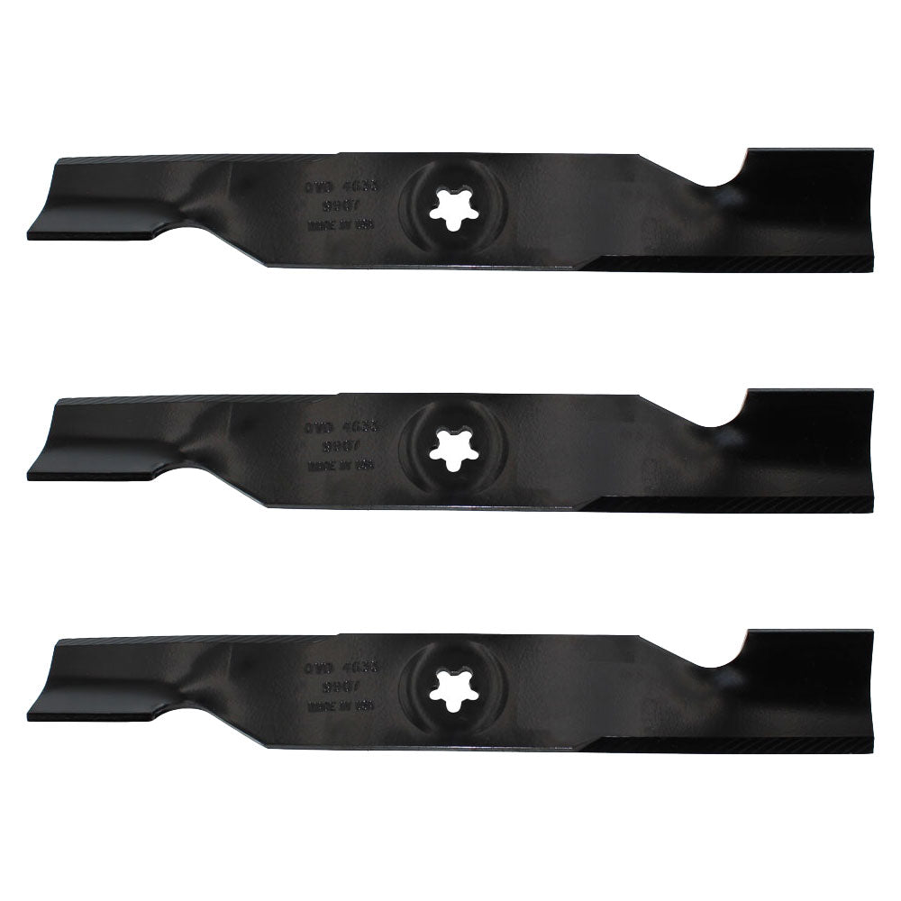 3pk High-Lift Blade Fits Craftsman 173920 Fits Husqvarna 532 18 00-54 532180054