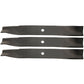 3 PK. High Lift Blade Fits Toro 50" Cut 110-6873-03 112-9759 115-5059-03