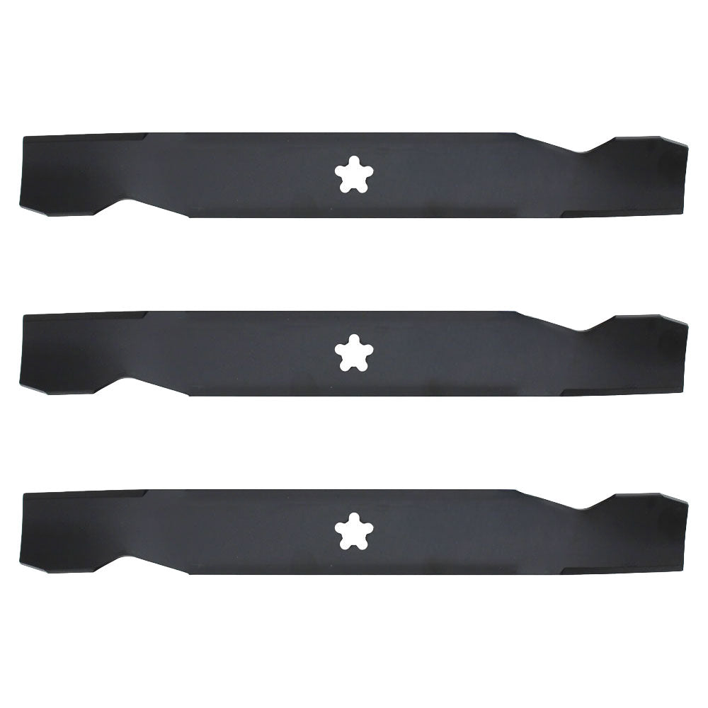 (3) Lawn Mower Blades For 50" Deck Fits AYP 137380 Fits Husqvarna Fits Poulan