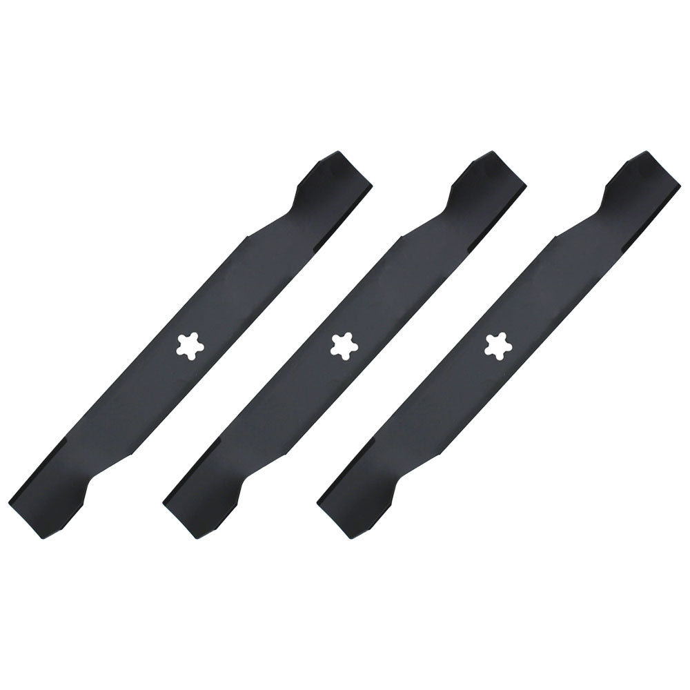 Set of 3 137380 532137380 Blades for 50" Deck Fits Craftsman Fits Poulan AYP