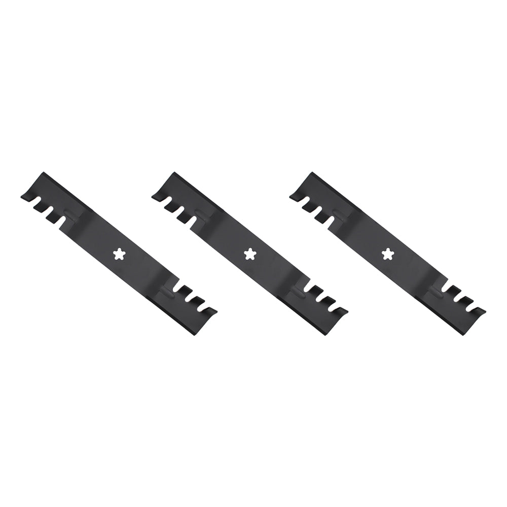 Qty 3: Toothed Mulching Mower Blade
 Fits Husqvarna Replaces 532 18 72-55