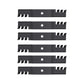 Qty 6: Toothed Mulching Mower Blade
 Fits Husqvarna Replaces 532 18 72-55