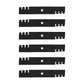 Qty 6: Toothed Mulching Mower Blade
 Fits Husqvarna Replaces 532 18 72-55