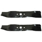 Two (2) New Aftermarket Replacement 14-13/16" X 6 Point Star Mulcher Blades