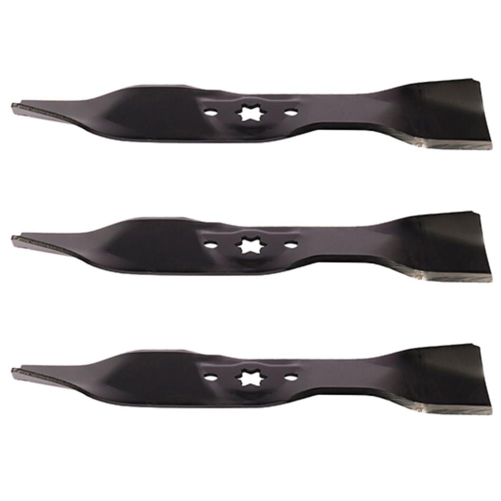 Qty 3: Mulching Mower Blade Fits Troy Bilt Replaces 742-0612