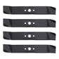 Pack of 4 New Aftermarket Mulching Blades Fits MTD Fits Toro 942-0611 942-0611A