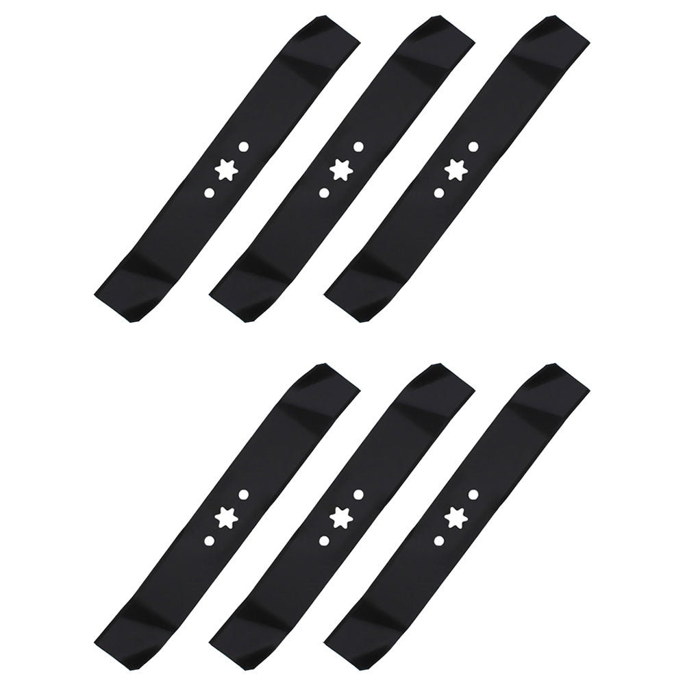 Qty 6: Mulching Mower Blade
 Fits MTD Replaces 742-0611