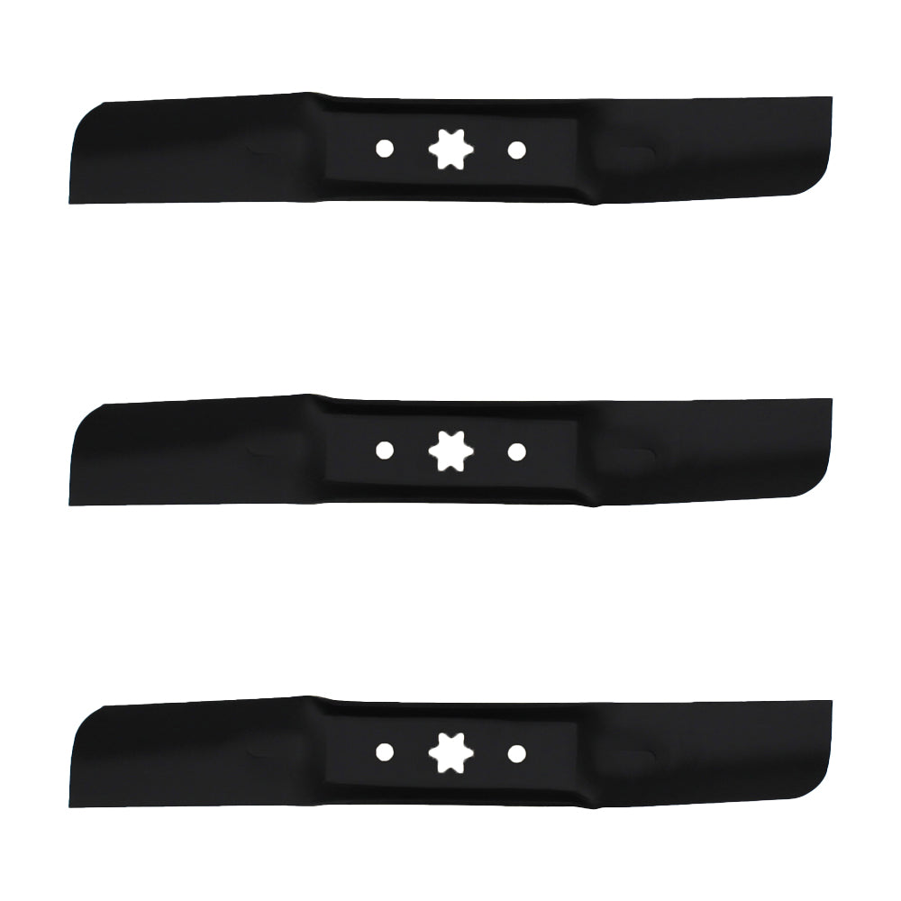 Three Mower Blades For 50" Fits Cub Cadet LX50 RZT-L50 Lawn Tractor and RZT Mowe