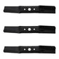 Three Mower Blades For 50" Fits Cub Cadet LX50 RZT-L50 Lawn Tractor and RZT Mowe