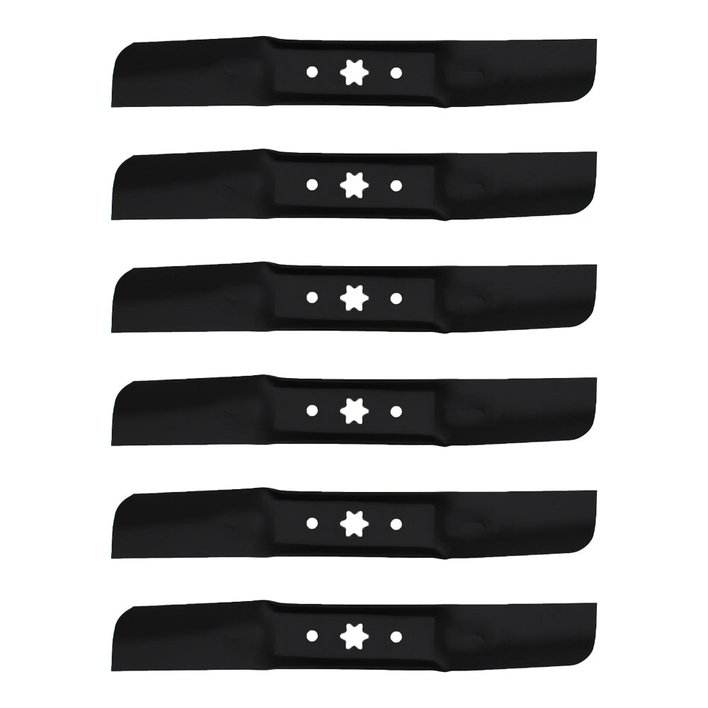 Six (6) Fits Cub Cadet XT1 Mower Blades - XT1 Models GT50 LT50 LX50 - 50''