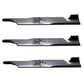 3 Air-Lift Blades for Gravely ZT2048 ZT2148 ZT2348 GR1548FX HR1548FX HE1748FL