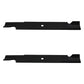 Qty 2: Notched High-Lift Mower Blade
 Fits Hustler Replaces 794685