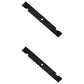 Qty 2: Notched High-Lift Mower Blade
 Fits Toro Replaces 105-7718