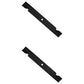 Qty 2: Notched High-Lift Mower Blade
 Fits Hustler Replaces 794685