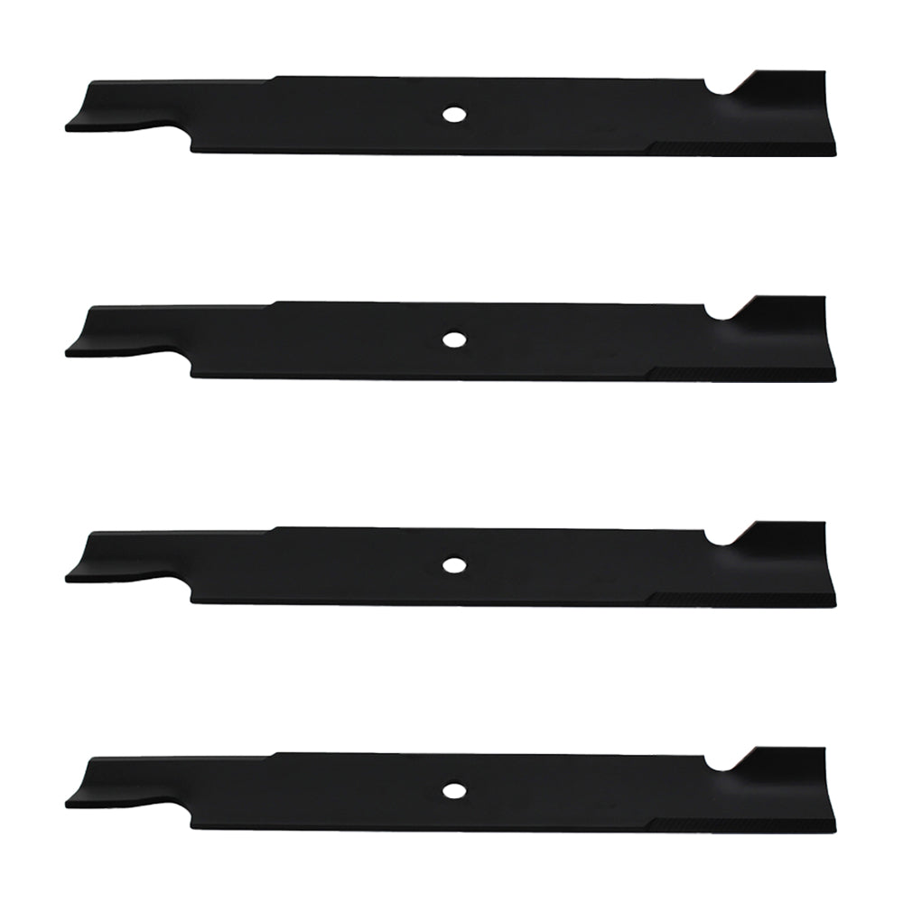 Qty 4: Notched High-Lift Mower Blade Fits Exmark Replaces 1-633483