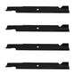Qty 4: Notched High-Lift Mower Blade Fits Bunton Replaces PL7441