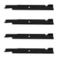 Qty 4: Notched High-Lift Mower Blade Fits Hustler Replaces 794685