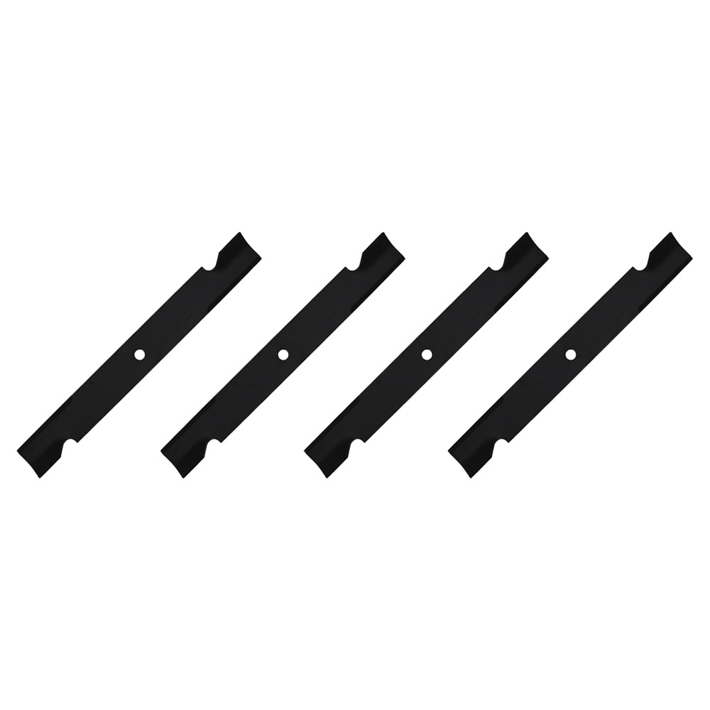 Qty 4: Notched High-Lift Mower Blade Fits Bunton Replaces PL7441