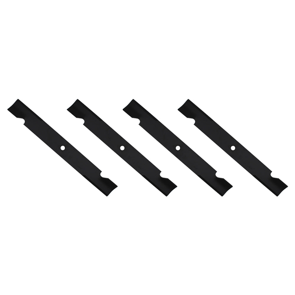 Qty 4: Notched High-Lift Mower Blade Fits Gravely Replaces 025124