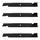 Qty 4: Notched High-Lift Mower Blade Fits Dixie Chopper Replaces 30227-60