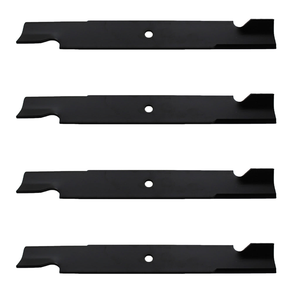 Qty 4: Notched High-Lift Mower Blade Fits Gravely Replaces 025124
