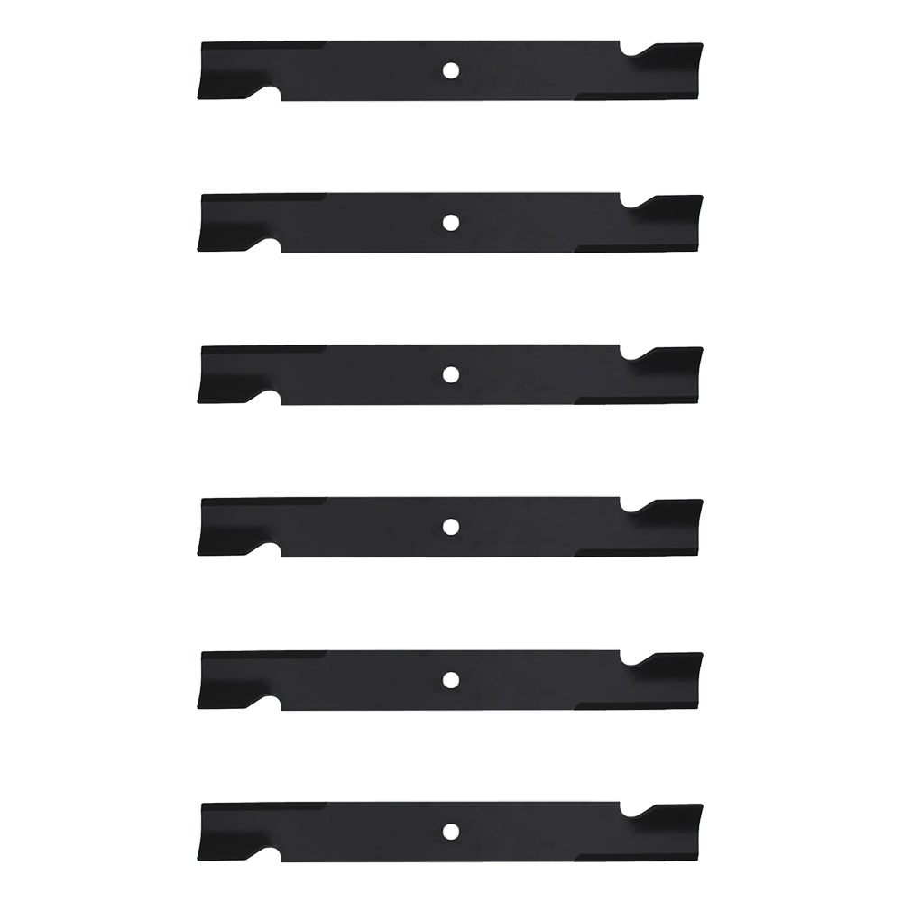 Qty 6: Notched High-Lift Mower Blade
 Fits Bad Boy Replaces 038-2007-00