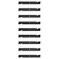 Qty 9: Notched High-Lift Mower Blade
 Fits Exmark Replaces 1-633483
