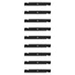 Qty 9: Notched High-Lift Mower Blade
 Fits Hustler Replaces 794685