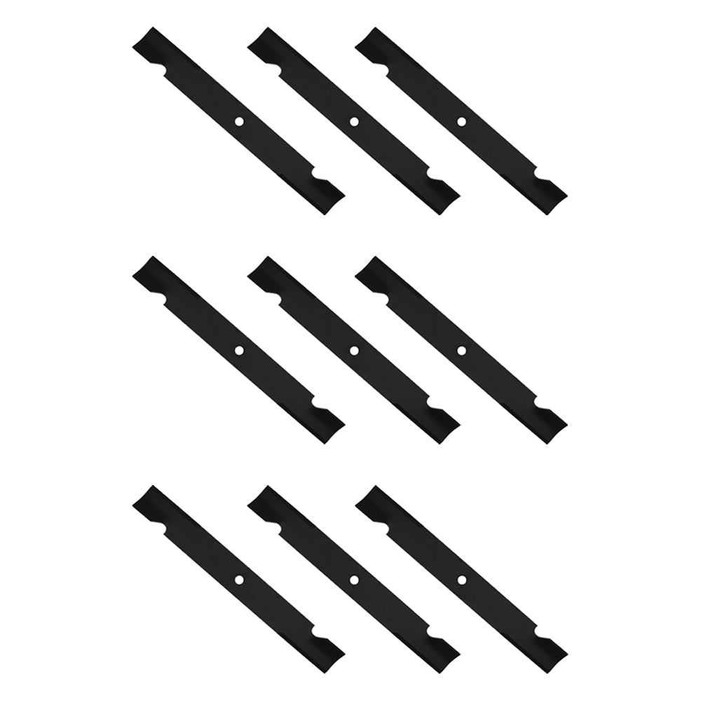 Qty 9: Notched High-Lift Mower Blade
 Fits Dixie Chopper Replaces 30227-60