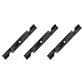 (3) Lawn Mower Blades 17-1/2" x 2-1/4" x .160" Fits Toro Titan Z 50" 117-1156-03