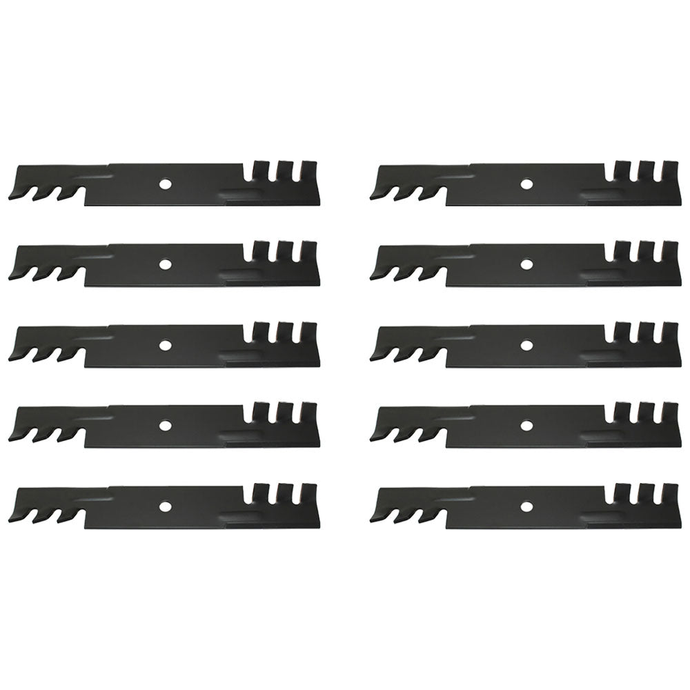 Qty 10: Toothed Mulching Blade Fits Hustler Replaces 795757