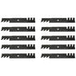 Qty 10: Toothed Mulching Blade Fits Great Dane Replaces D18086