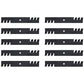 Qty 10: Toothed Mulching Blade Fits Bunton Replaces LAB50-0132_x10