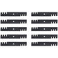 Qty 10: Toothed Mulching Blade Fits John Deere Replaces AM104489