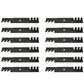 Qty 12: Toothed Mulching Blade Fits Scag Replaces 48110
