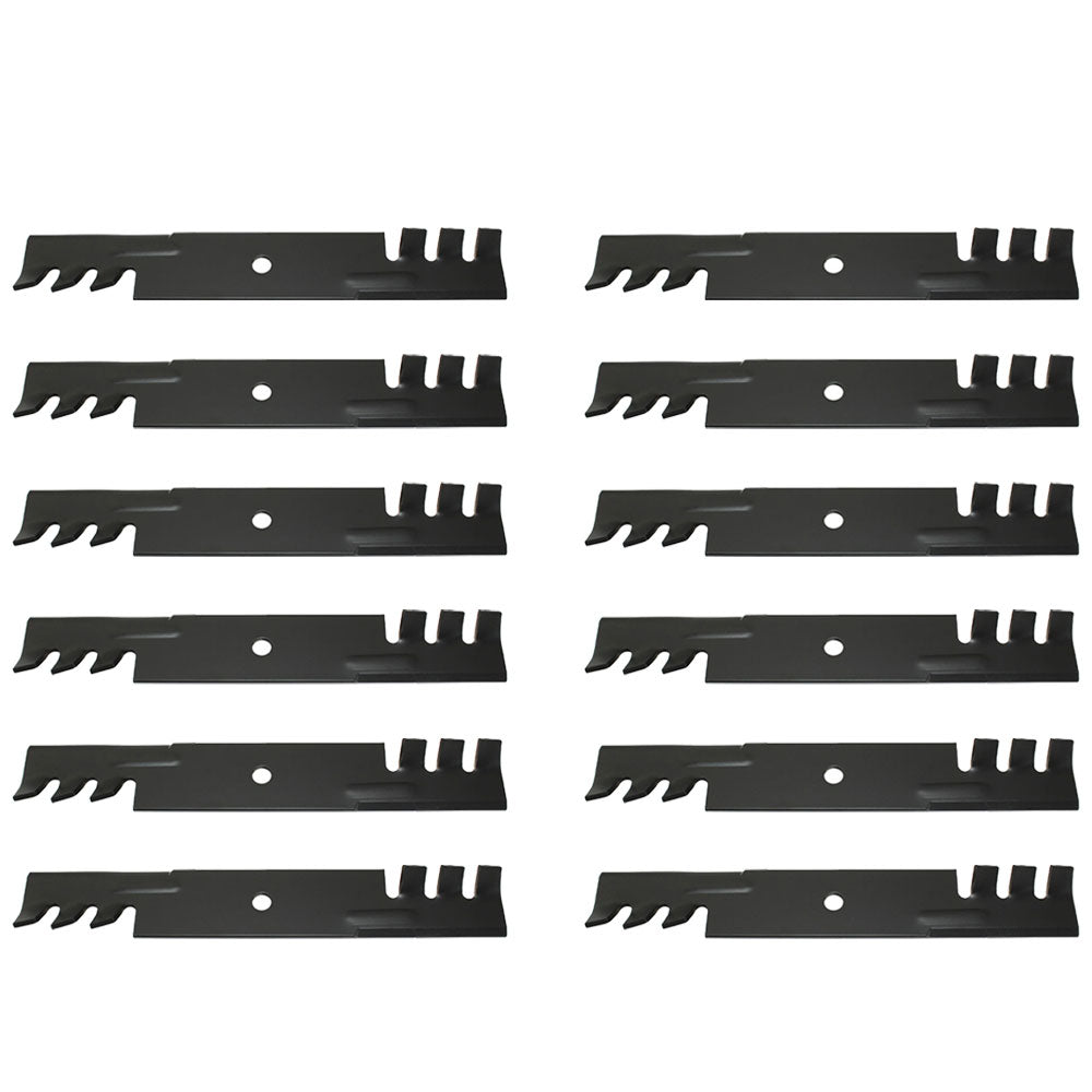 Qty 12: Toothed Mulching Blade Fits Scag Replaces 48110