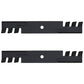 Qty 2: Toothed Mulching Blade Fits John Deere Replaces AM104489
