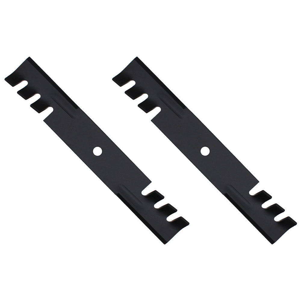 Qty 2: Toothed Mulching Blade Fits John Deere Replaces AM104489