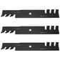 Qty 3: Toothed Mulching Blade Fits Scag Replaces 48110