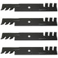 Qty 4: Toothed Mulching Blade Fits John Deere Replaces AM104489