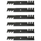 Qty 6: Toothed Mulching Blade Fits John Deere Replaces AM104489