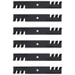 Qty 6: Toothed Mulching Blade Fits Toro Replaces 107-3192