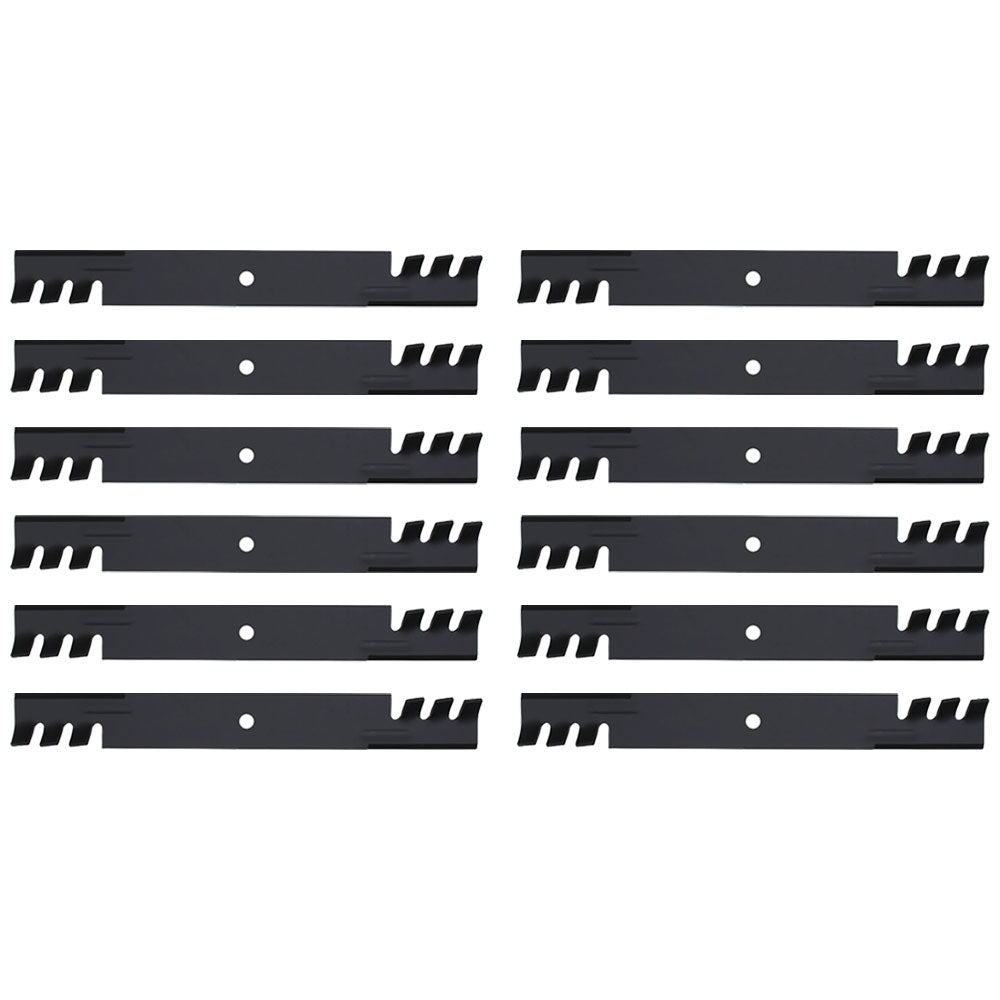 Qty. 12: Toothed Mower Blades Fits Bunton Replaces 79-117