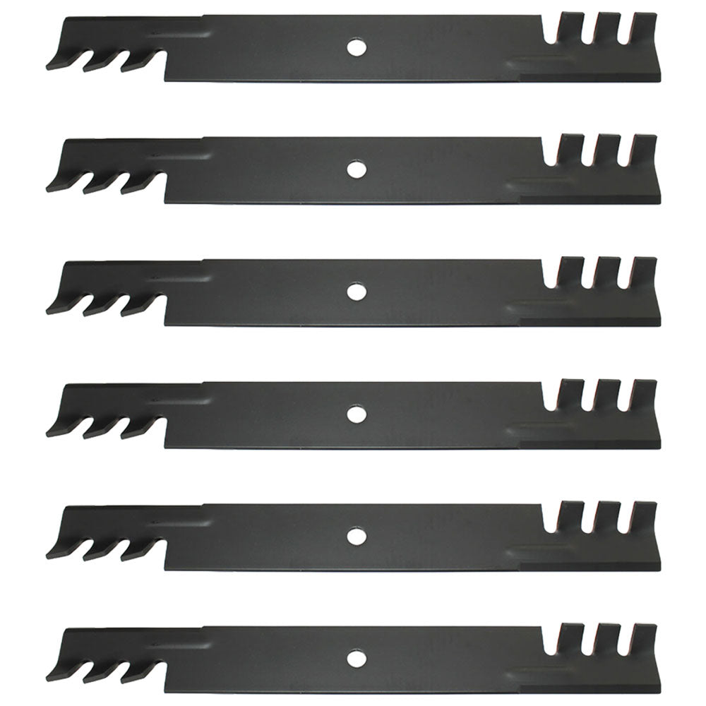 Qty. 6: Toothed Mower Blades  Fits Dixon Replaces 522829301