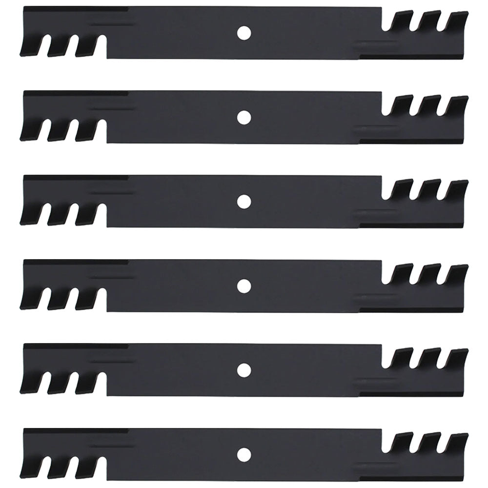 Qty. 6: Toothed Mower Blades  Fits Dixon Replaces 522829301
