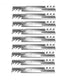 Qty 9: Toothed Mower Blade Fits Snapper Replaces 1-7081